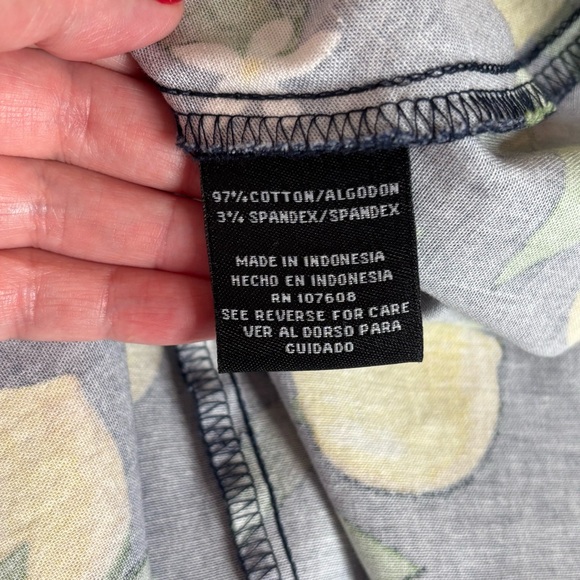 Be by Chetta B Navy Blue and Yellow Lemon Dress Size 10 - Picture 7 of 11